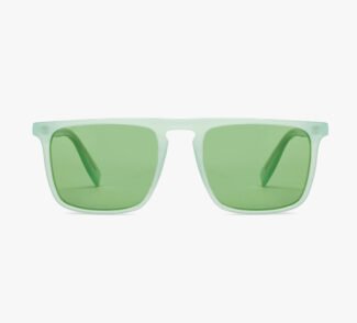 Green Full Rim Rectangle Sunglasses For Men